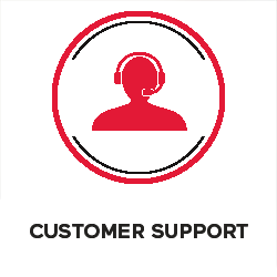 Customer service image in open position sectiion