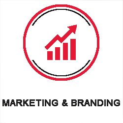 Marketing and branding image in open position